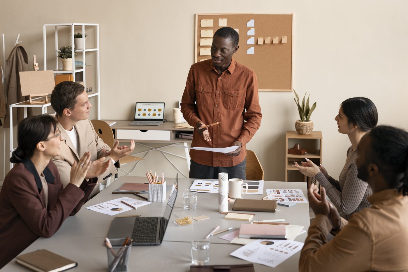 The Clicks Creative Lab team in a strategy session (stock stand-in photo)